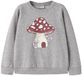 Name it sweater meisjes - grijs - NMFvenus - maat 110