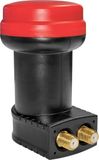 Megasat Diavolo Twin LNB - voor 2 deelnemers, universeel - zwart/rood