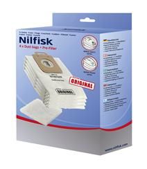 Nilfisk Stofzuigerzak Power-Select - 4 stuks - Wit
