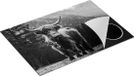 Chefcare Inductie Beschermer Schotse Hooglander Koe in de Bergen - Zwart Wit - 75x50 cm