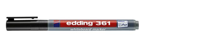 Edding Viltstift 361 whiteboard rond 1mm zwart