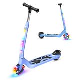 TST Elektrische step voor kinderen, 6-8-10 jaar, elektrische step met gekleurd ledlicht en 3 instelbare hoogtes, 5,3 inch, elektrische step voor kinderen, maximale belasting 70 kg, maximale snelheid