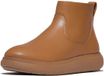 FitFlop IQ-Comff Leren Rits Enkellaarzen Bruin - Maat 38
