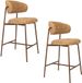 Housecraft Living Claes Barkrukken rugleuning 65 cm Gemêleerd Okergeel - Set van 2