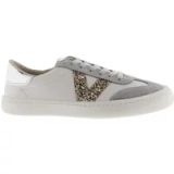 Victoria Olmo Barefoot Dames Lage Sneakers Leerlook Grijs