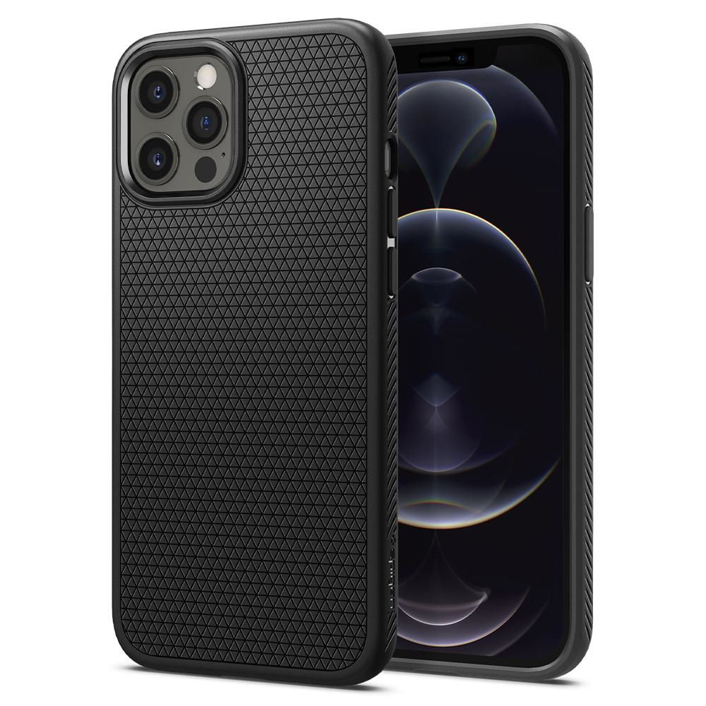Spigen Liquid Air Cover Case for iPhone 12 / iPhone 12 Pro - Black