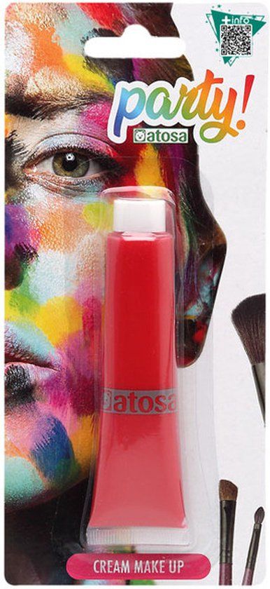 Atosa grimeer schmink - rood - 30 gram