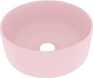 vidaXL Wastafel rond 40x15 cm keramiek matroze