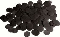 Merkloos / Sans marque Folat Bv Carnaval strooi confetti zwart - papier - 300 gram - feest decoratie confetti