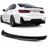 BinaParts Kofferspoiler geschikt voor BMW 3 Serie G20 Sedan (2018+) - Glans Zwart