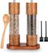 OEM Shenzhen Haorui Industrial Technology Co., Ltd. Zout- en Pepermolen Set - Keramisch Maalwerk - 2-delige Set - Hout - 21,5 cm