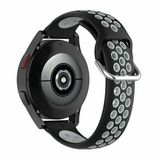 By Qubix Qubix Garmin Venu 4 45mm Siliconen Sportbandje Zwart + Grijs
