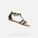 GEOX Sandal Karly Meisjes Sandalen - Zwart/Platina - Maat 30