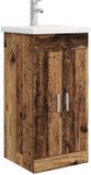 vidaXL Badkamermeubel met Wasbak Oud hout 42 x 40 x 84,5 cm