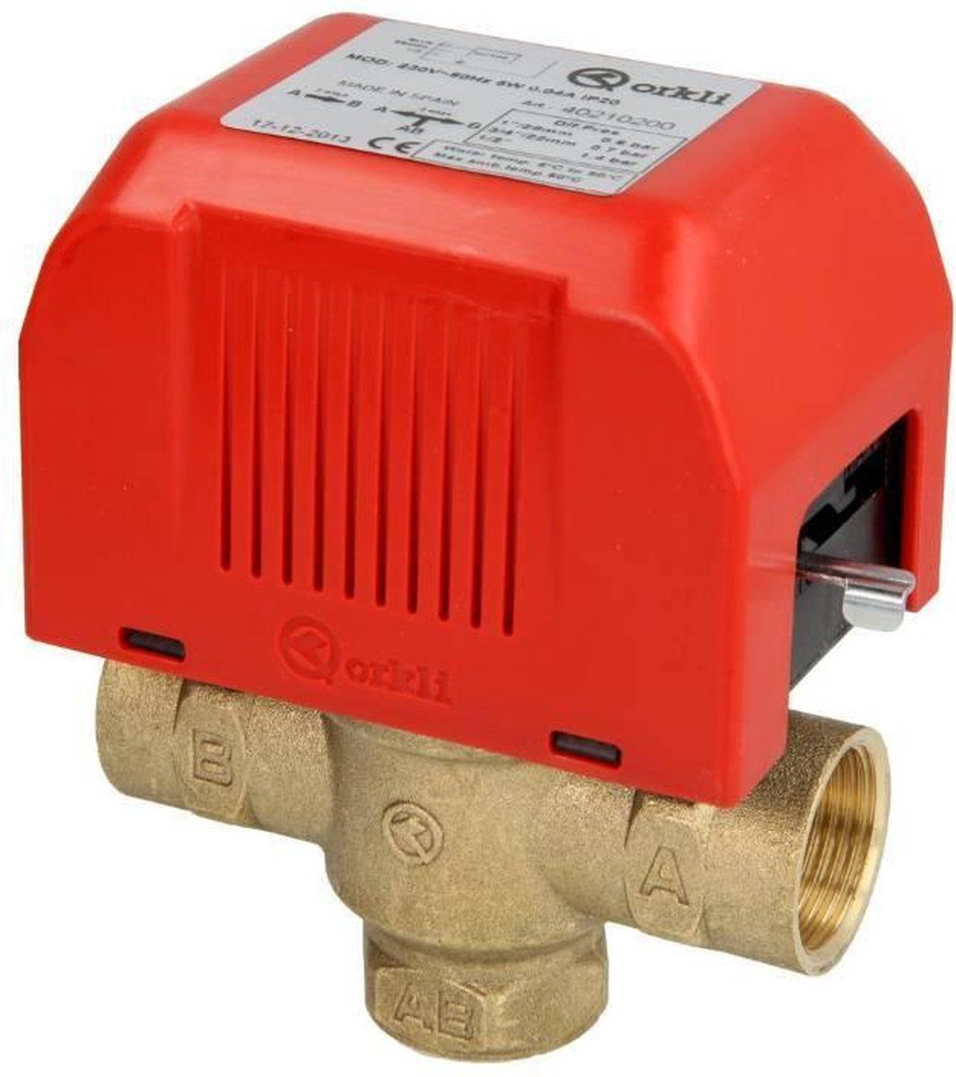 TechniQ Energy Orkli 3-weg zone-ventiel Solar 3/4" IS