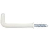 Merriway BH00169 (20 stuks) Kunststof Gecoate Vierkante Schouders Dressoir Mok Bekerhaken, 38 mm Wit