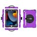 iPad Pro 11 2018/2020/2021 generatie hoes met displaybeschermfolie potloodhouder Kickstand 360 draaibare polsband handriem Kickstand Robuuste beschermhoes (violet)