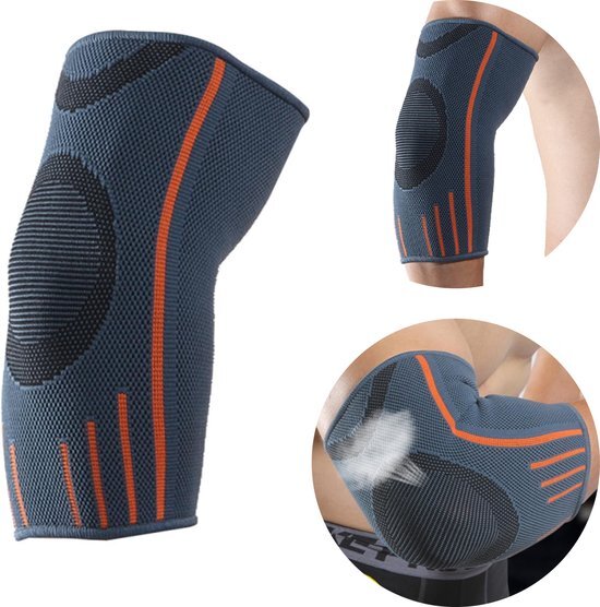 1pc (maat XL) - Elleboogbrace - elbow sleeve - Elleboogsteunband - Elleboog beschermers - Armbrace - fitness - powerliften - basketbal - tennis Sportman - Elleboog Sportmouw -Sport beschermende uitrusting