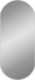 vidaXL Miroir mural ovale argenté 90x40 cm