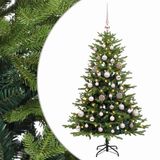 vidaXL Kunstkerstboom met Ballen 120 cm 150 LED's Warmwit