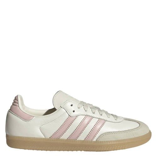 adidas Originals Samba OG leren sneakers wit/lichtroze