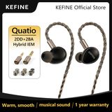 KEFINE Quatio 2DD+2BA hybride driver Hifi bedrade IEM-oortelefoon