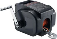 Treuil électrique pour bateau, 12V DC 300W, Treuil électrique de remorque réversible pour bateaux jusqu'à 900 kg, Fonctionnement à enroulement motorisé, déroulement motorisé et roue libre pour bateaux avec télécommande filaire et manivelle
