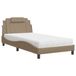 vidaXL Lit "Viana" avec matelas, similicuir, couleur cappuccino, 100x200 cm