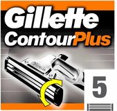 Gillette Contour Plus Scheermesjes - 5 stuks