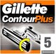 Gillette Contour Plus Scheermesjes - 5 stuks