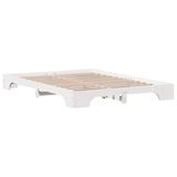 vidaXL Bedframe Wit 150 x 200 cm Massief Grenenhout