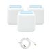PNI GB1200 Gigabit Mesh Wi-Fi-systeempakket en 1bc S/STP CAT8 platte netwerkkabel PNI U8015W 1,5 m