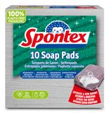 Spontex Schuurspons Staal Grijs 10 Stuks