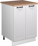 Vicco Wastafelkast Fame-Line, Wit Landhuis/Wit, 60 cm