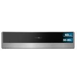 Cecotec Bolero Hexa WD Edge Geïntegreerde vaatverwarmer, 60 cm, 470 W, temperatuur instelbaar 30-80 graden, mechanische bediening, zwart en roestvrij staal