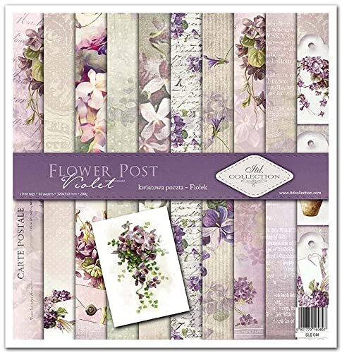 ITD Collection - Scrapbooking-pakket 12x12 inch, scrapbooking papier, decoratief papier, decoupage, kaarten maken, papierformaat - 310 x 320 mm (SLS044)