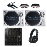 Technics SL-1200MK7 DJ-draaitafel Starterset met Pioneer DJ DJM-V10 mixer