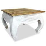 VidaXL Bijzettafel 50x50x35 cm massief mahoniehout