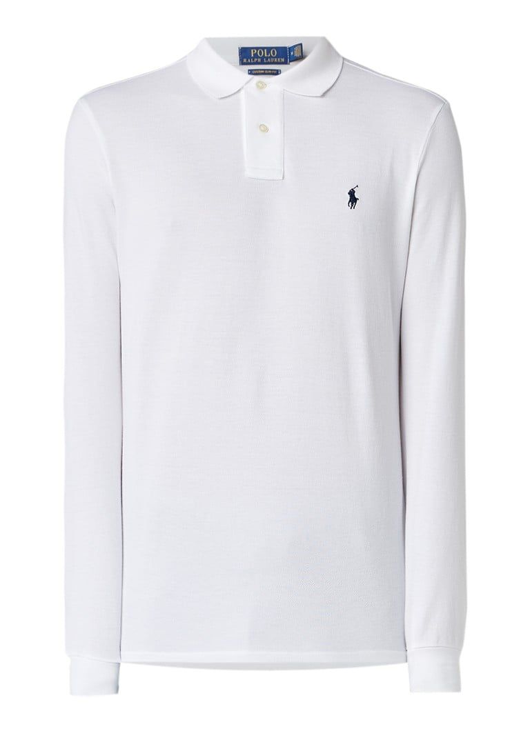 Ralph Lauren Custom Slim Fit Polo - Piqué Katoen - Lange Mouw