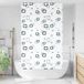 Maison Exclusive - Rideau de douche, dimensions 120x240 cm, largeur du tissu : 116 cm
