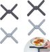 Unyqoos set de 4 pièces sous-verres en silicone