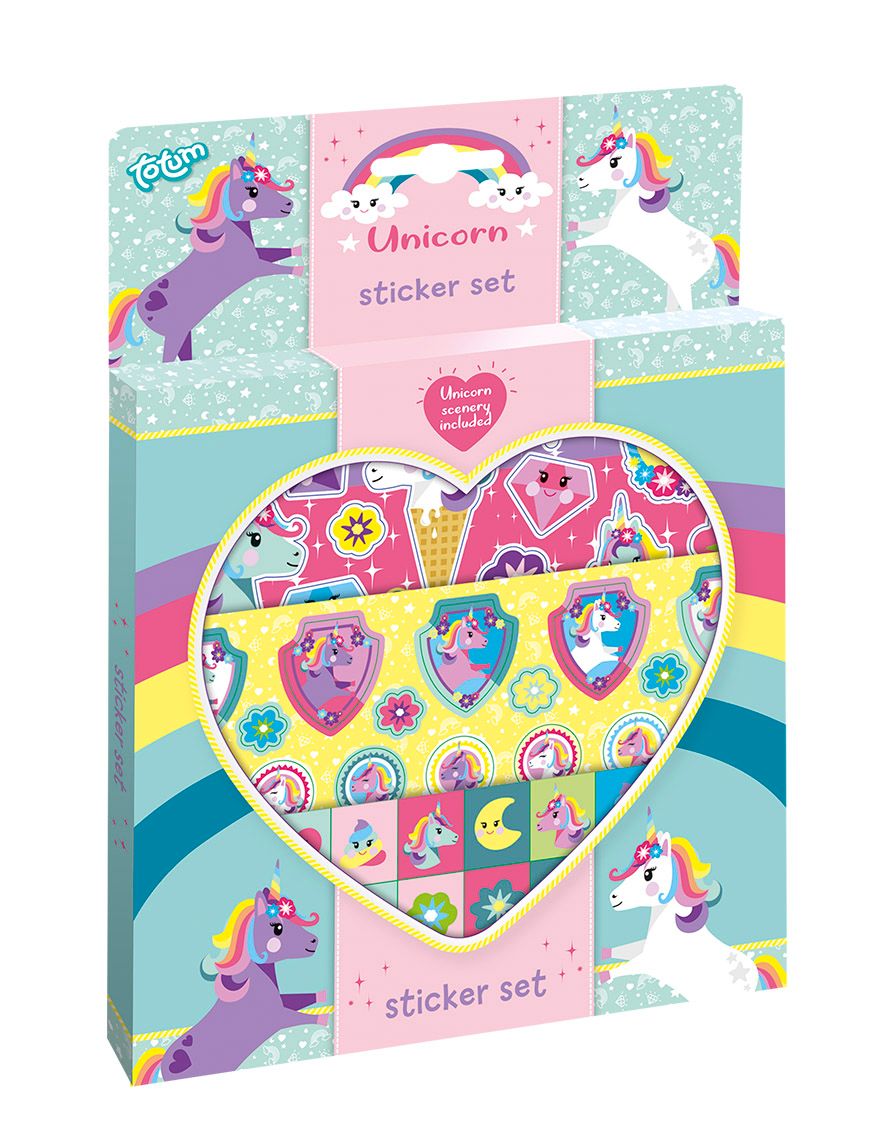 Totum Unicorn Stickerset - Meisjes - 3+ jaar
