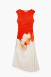 Desigual Damesjurk Lida Kort Polyester Rood/Wit Printopdruk L