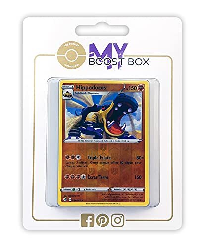 my-booster Hippodocus (Hippowdon) 94/189 Holo Reverse - Myboost X Epée et Bouclier 3 Ténèbres Embrasées - Doos met 10 Franse Pokemon kaarten