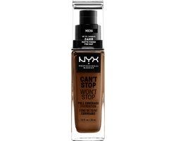 NYX Professional Makeup CANT STOP WON'T STOP 24-HOUR FNDT - MOCHA - 30ml