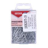 OFFICE PRODUCTS paperclips metalen briefklemmen zilver in de doos van 10/10 x 100 stuks, 28 mm, paperclips