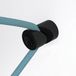 creative cables Support mural en forme de V pour câble textile, pour mur ou plafond - noir