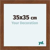 yd. Cadre photo 35x35 cm Chêne Rustique MDF Como