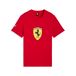 PUMA Scuderia Ferrari T-shirt met gekleurd schild, Rood, Maat 7-8Y