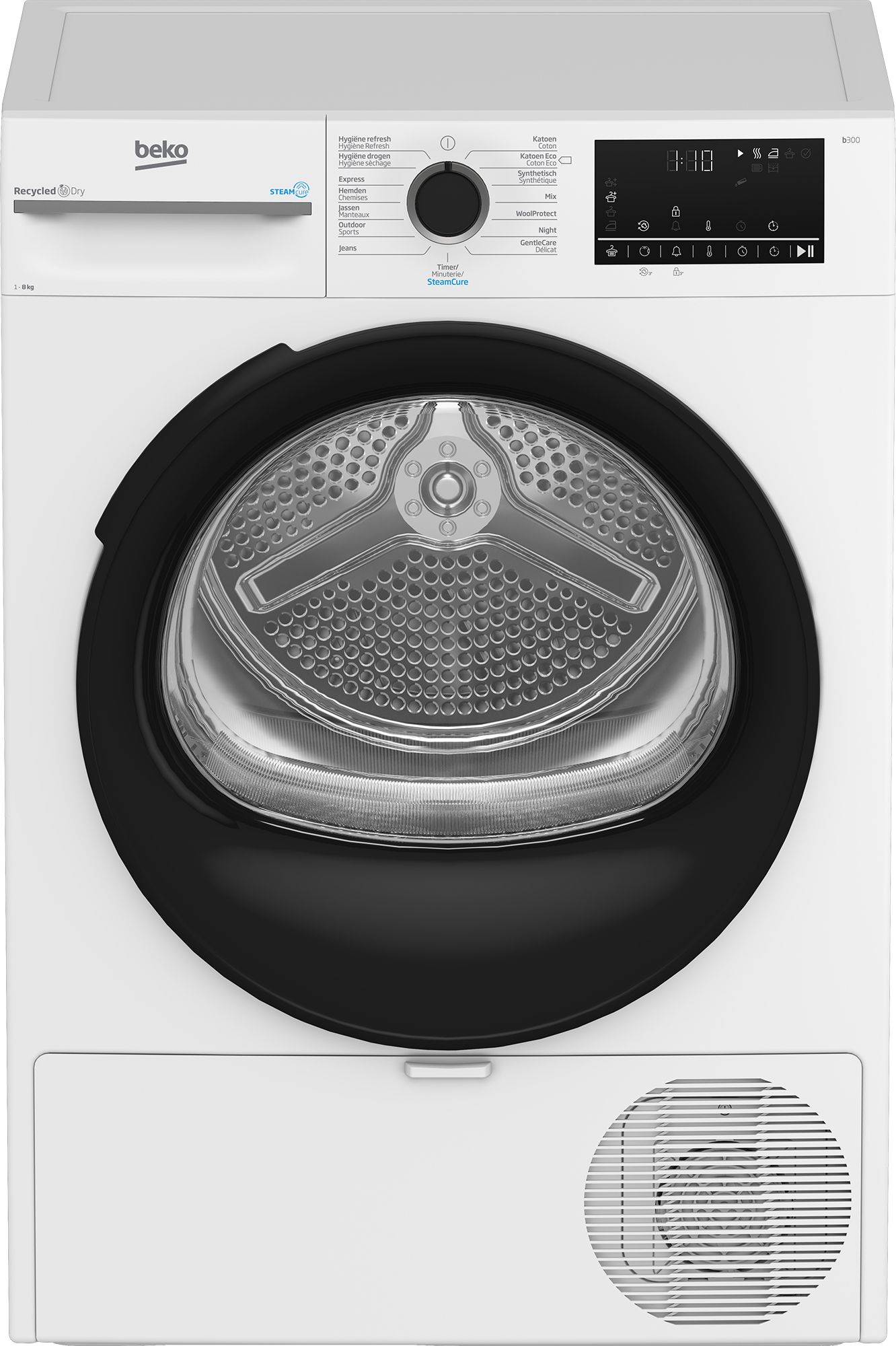 Beko BM3T3824W - SteamCure™ - Warmtepompdroger - 8 kg